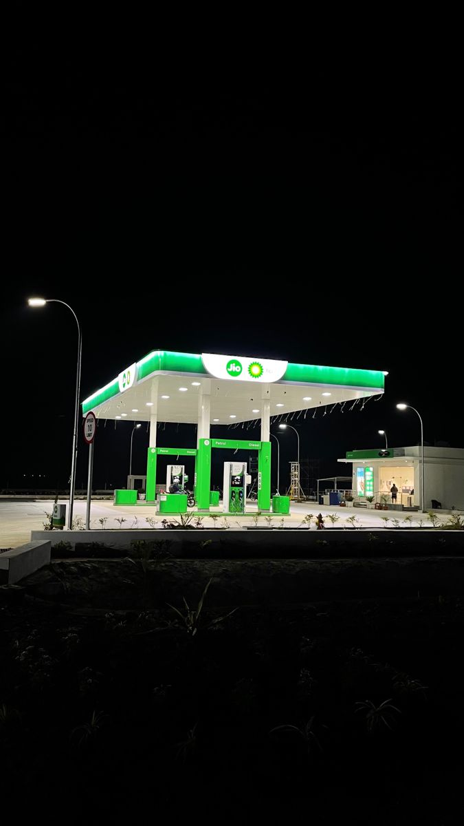 Fuel dispensers at station